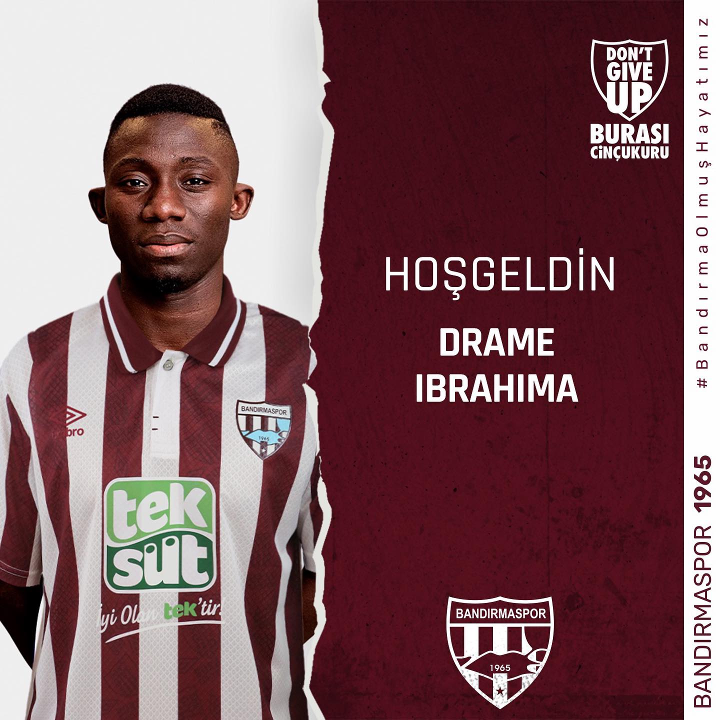 DRAME IBRAHIMA BANDIRMASPOR’DA