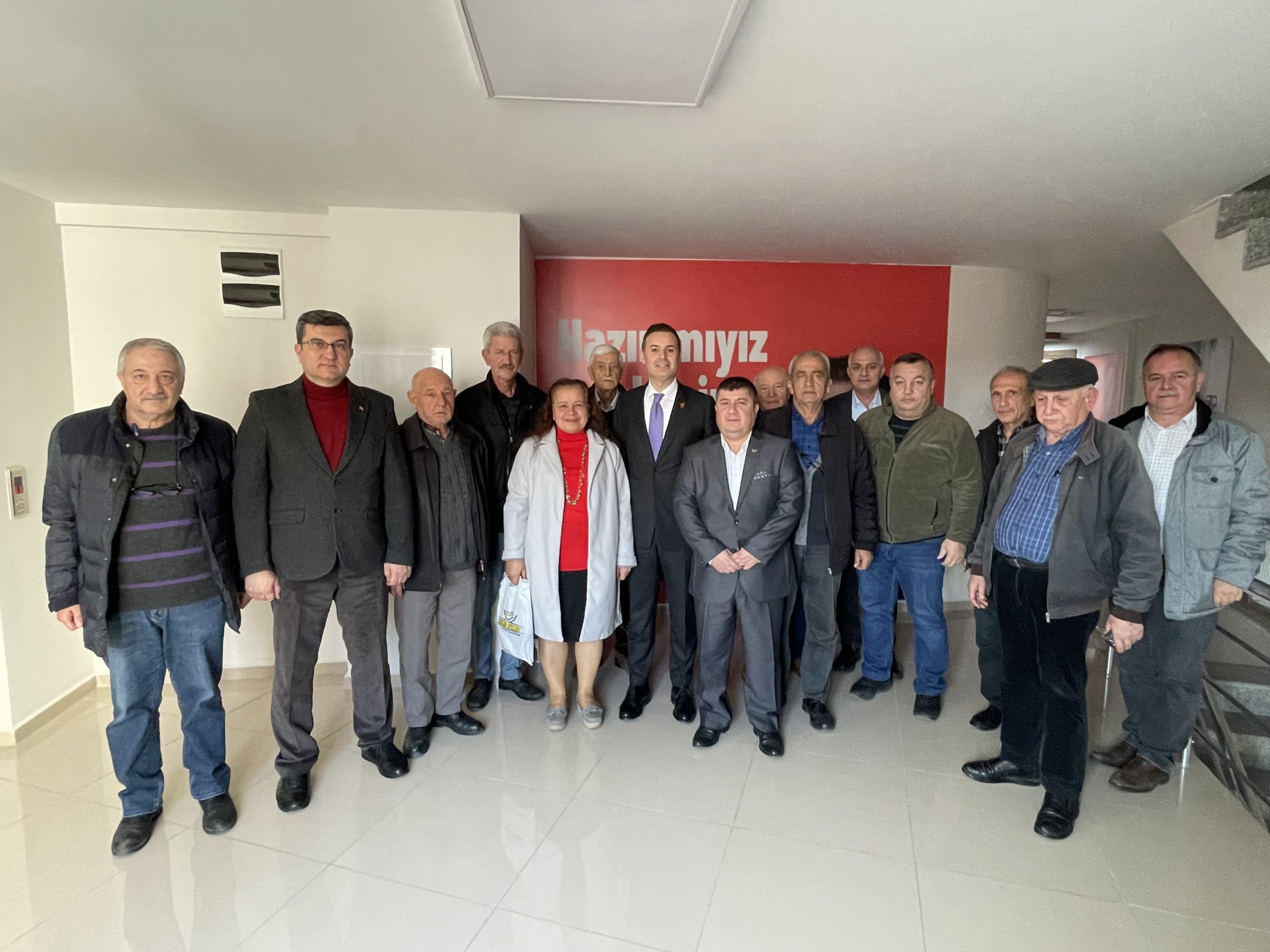 DEMOKRAT PARTİLİLERDEN AKIN’A DESTEK ZİYARETİ