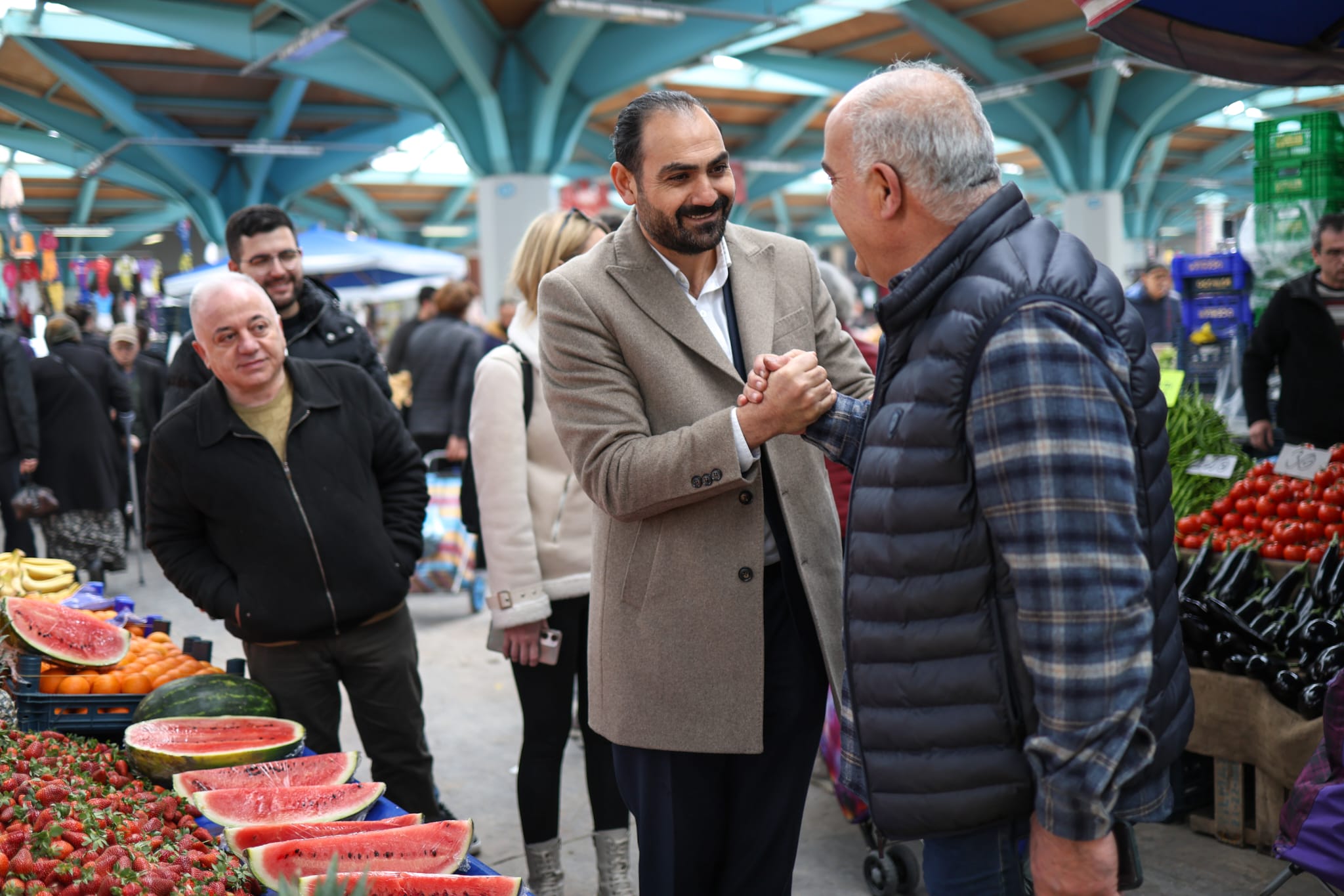 SİNAN ÇALIM PAZAR ESNAFI’NIN SORUNLARINI DİNLEDİ