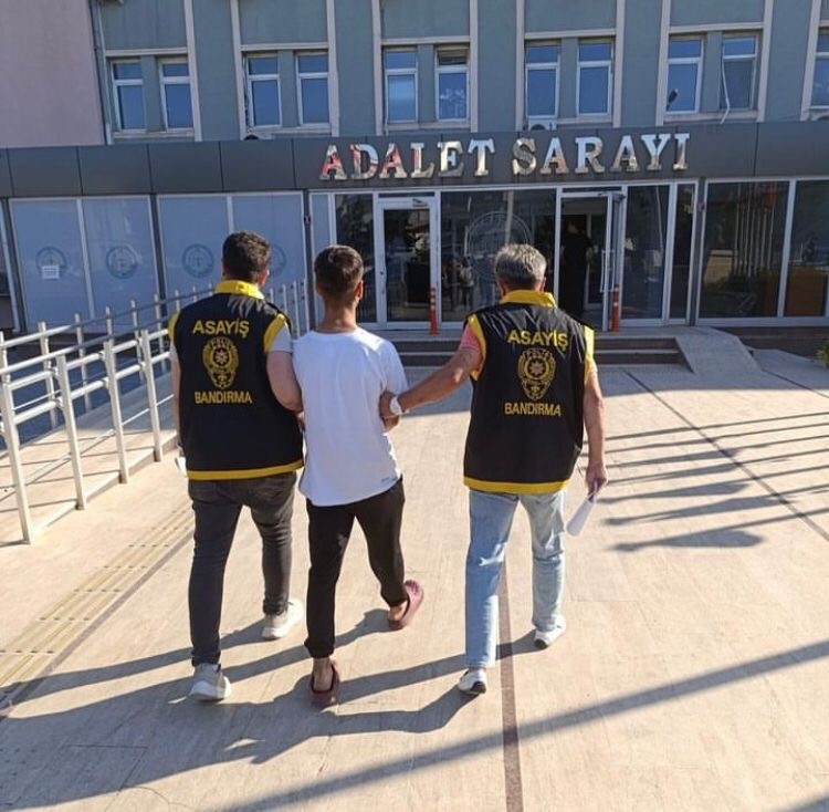 ÇALMAYA BALIKESİR’DE BAŞLADI, BANDIRMA’DA YAKALANDI