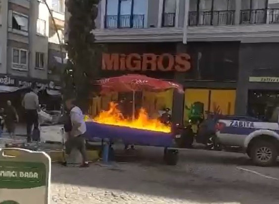 ERDEK’TE ZABITAYA KIZDI TEZGAHINI YAKTI