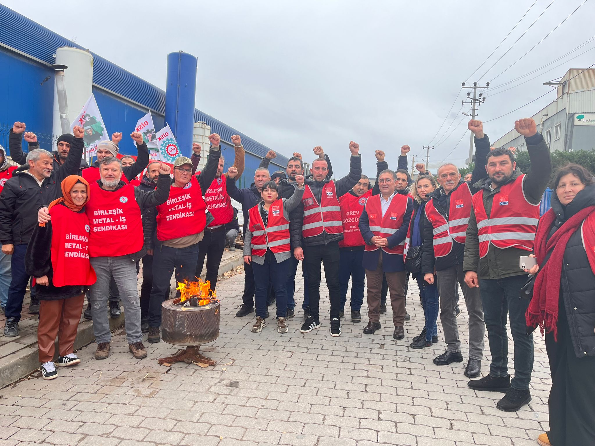 CHP’DEN ARITAŞ İŞÇİLERİNE DESTEK