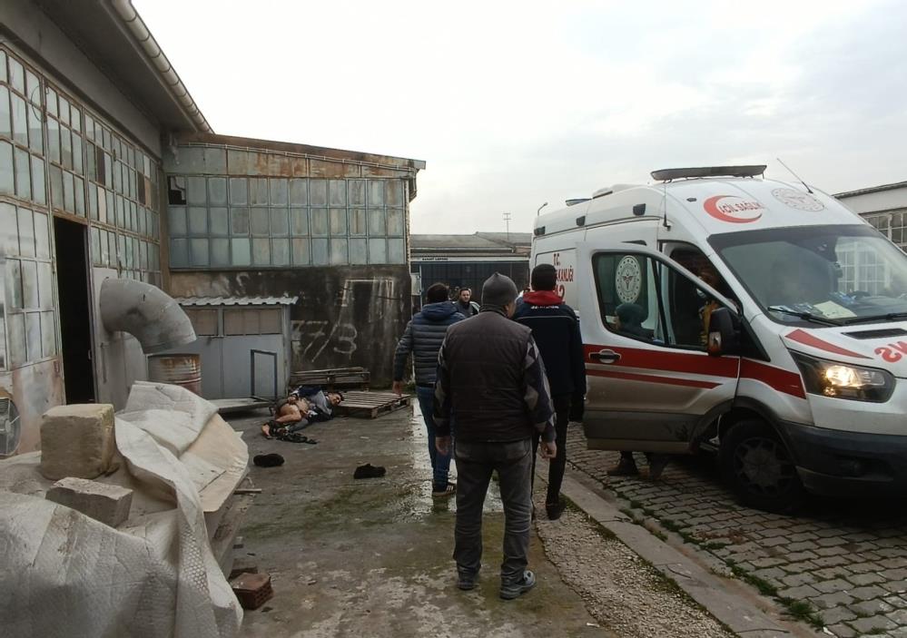 Sanayi Sitesinde sobaya tiner döken şahıs yaralandı