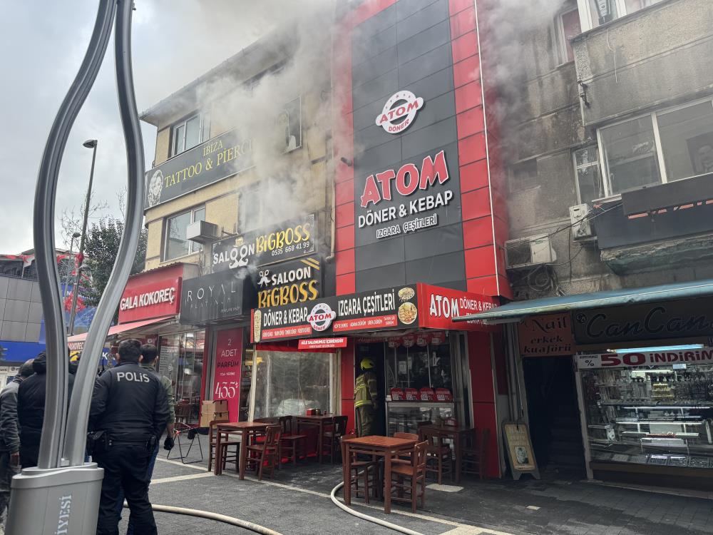 Bandırma’da dönerci dükkanında yangın paniği