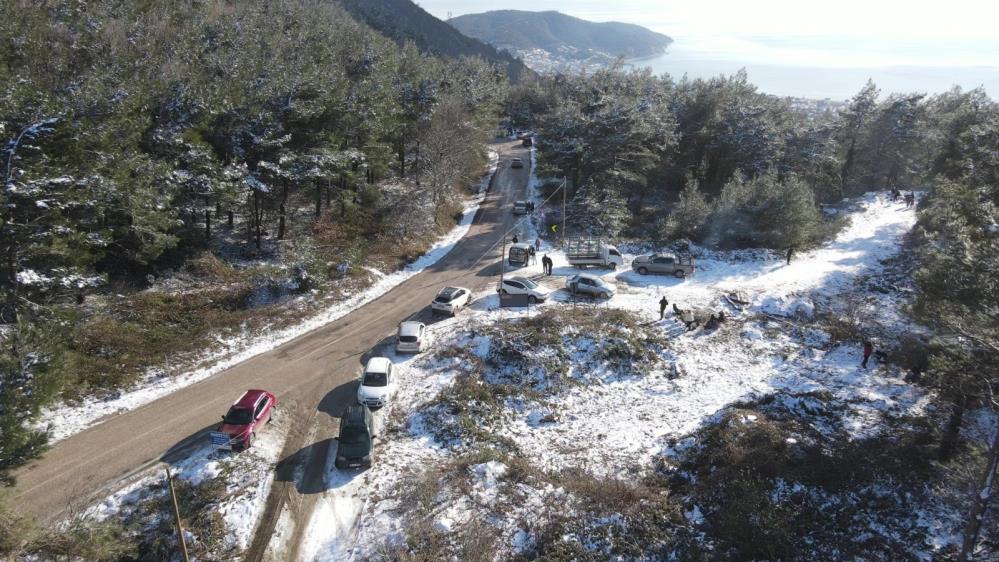 Kar bekleyenler Kapıdağ’a akın etti