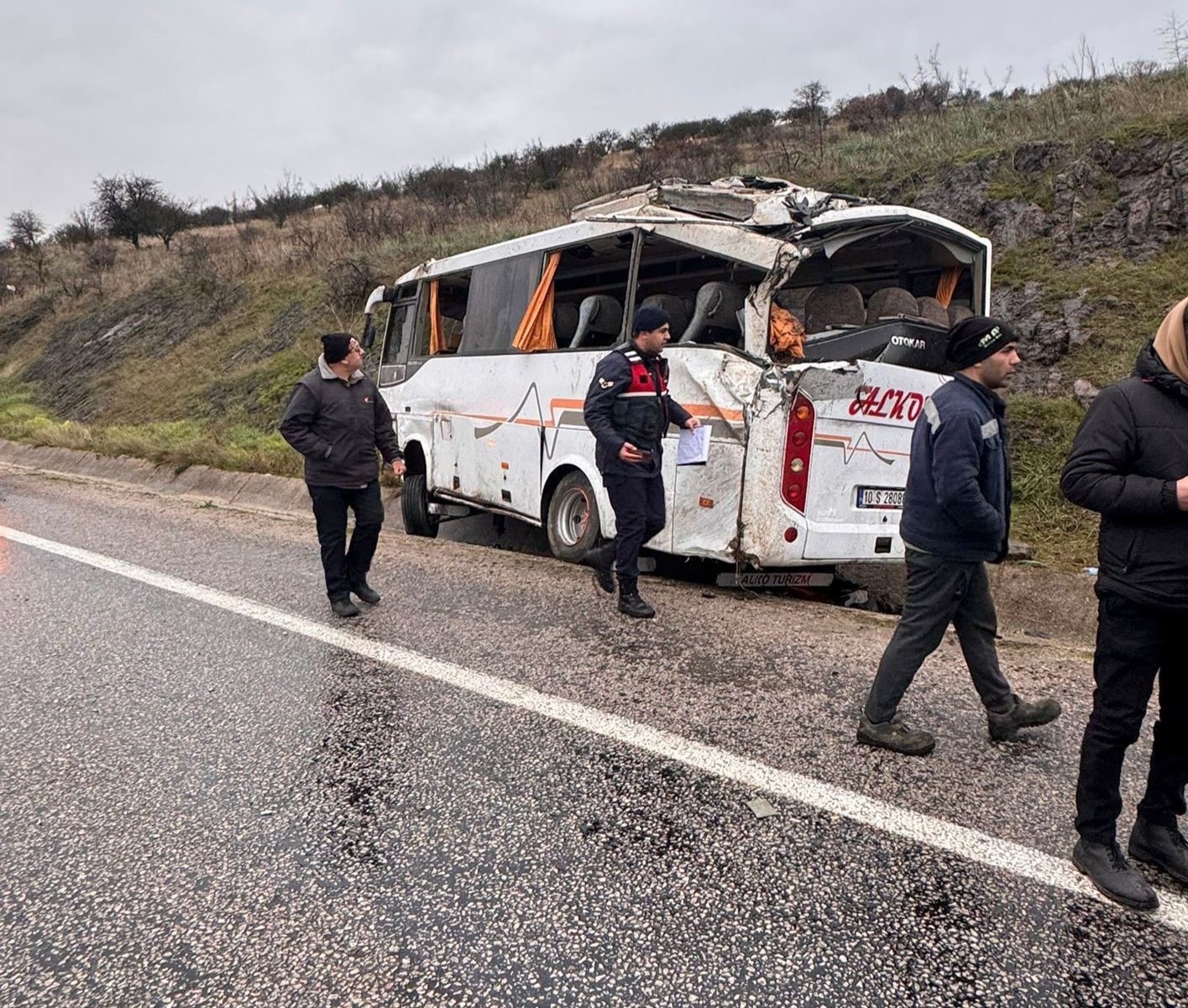 Gönen-Bandırma yolunda 8 ayda 16 kaza